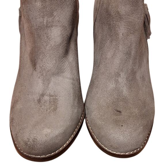 Vionic Joy Serena suedue Ankle boots 7.5 womens toupe beige casual booties - Picture 2 of 7